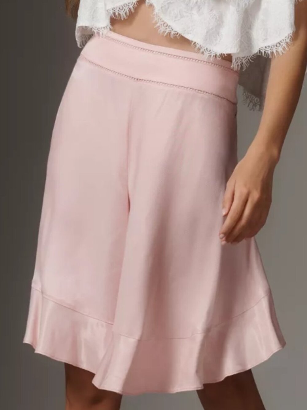 By Anthropologie Silken Longline Shorts
